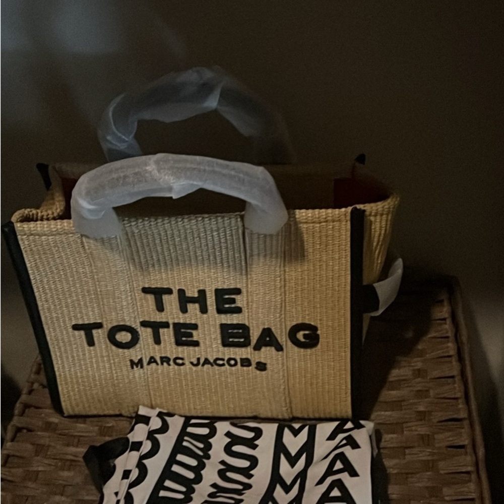 Marc Jacobs Black and Tan Corduroy Tote